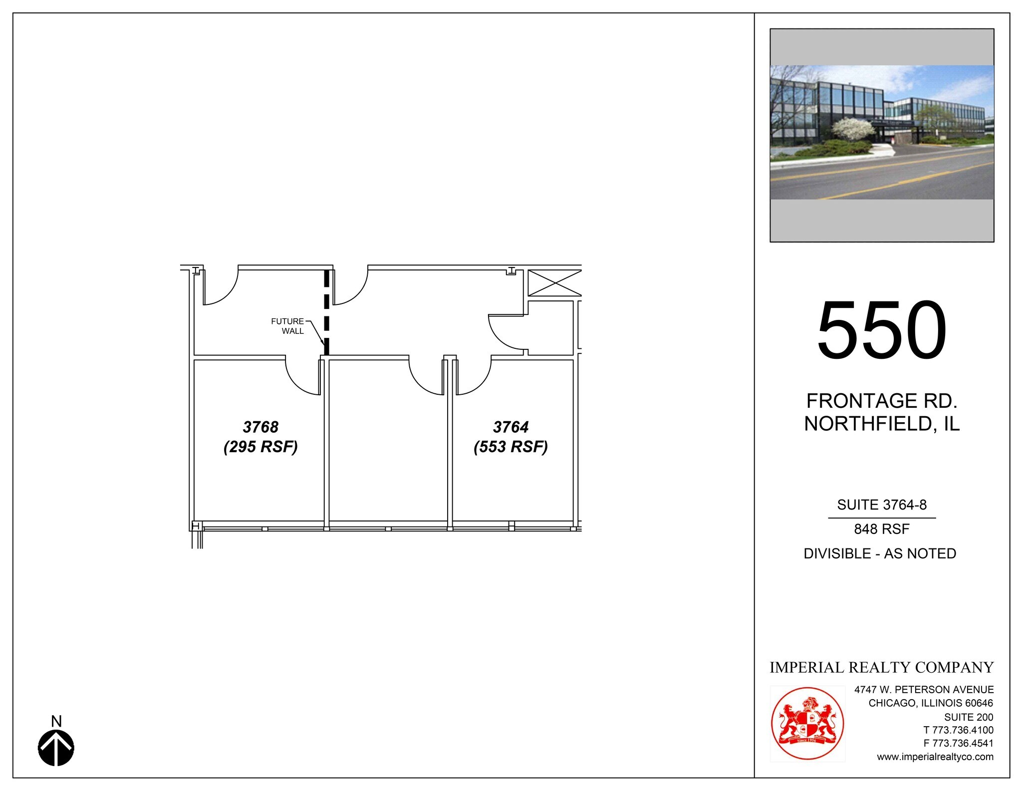 540-550 W Frontage Rd, Northfield, IL for lease Site Plan- Image 1 of 4