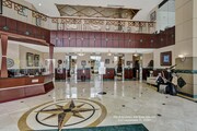 Lobby with security desk