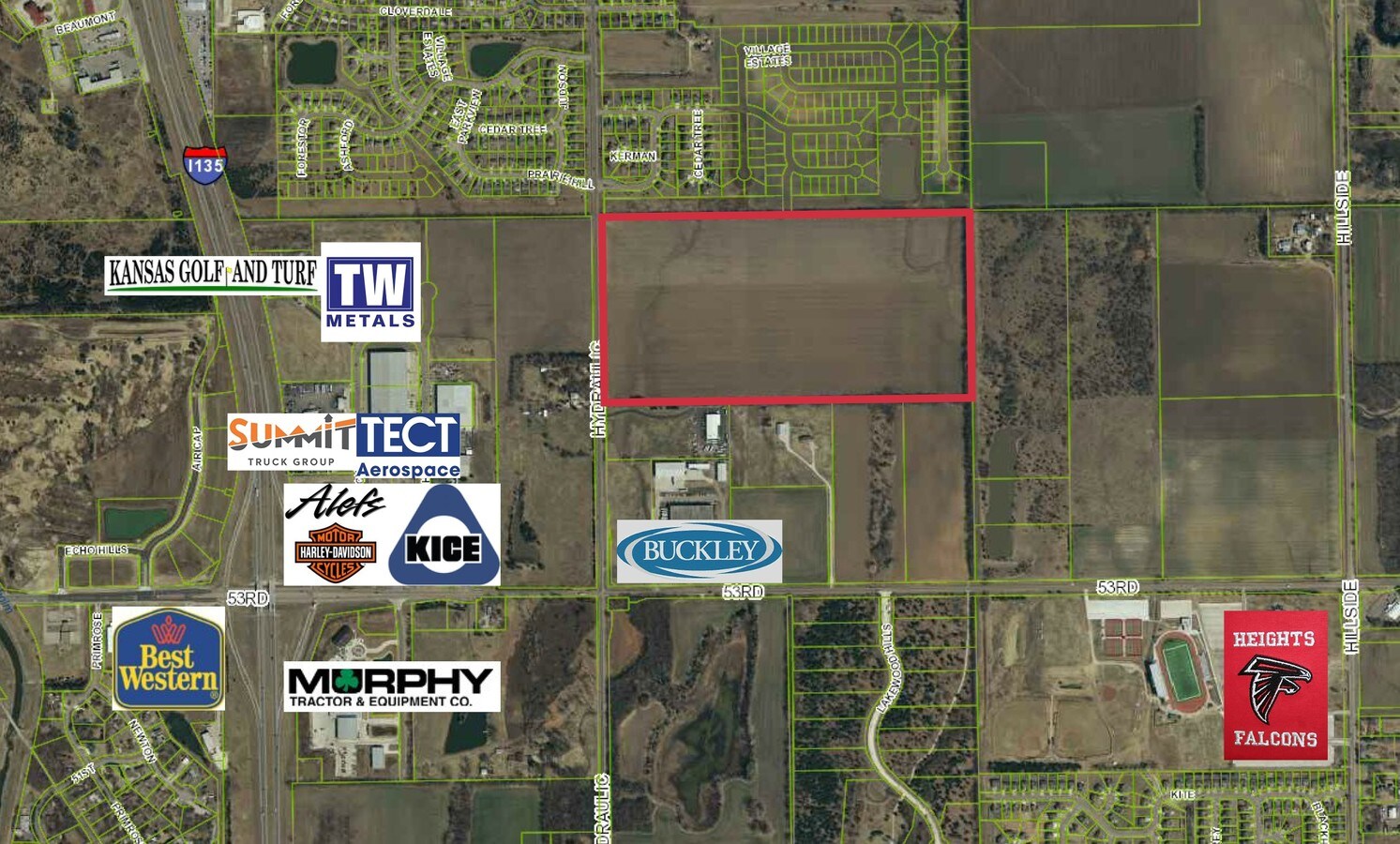 E 53rd St North Hydraulic Avenue Park City Ks 67219 Land For Sale Loopnet Com hydraulic avenue park city ks 67219