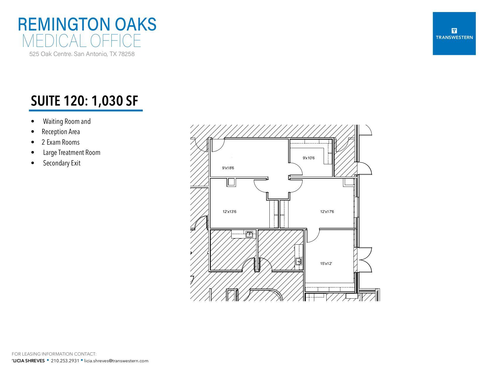 525 Oak Centre Dr, San Antonio, TX for lease Floor Plan- Image 1 of 1