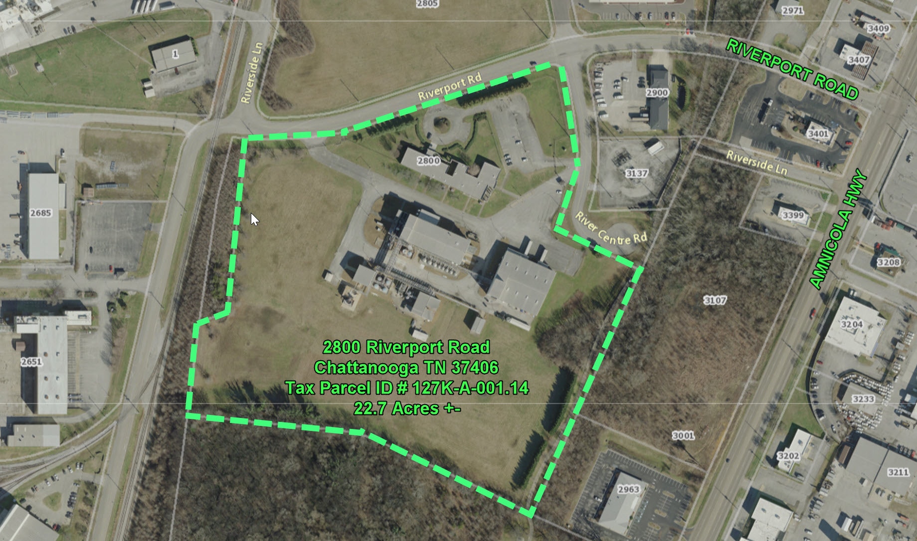 2800 Riverport Rd, Chattanooga, TN for lease Plat Map- Image 1 of 2