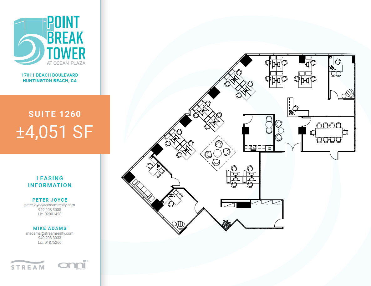 17011 Beach Blvd, Huntington Beach, CA for lease Floor Plan- Image 1 of 2
