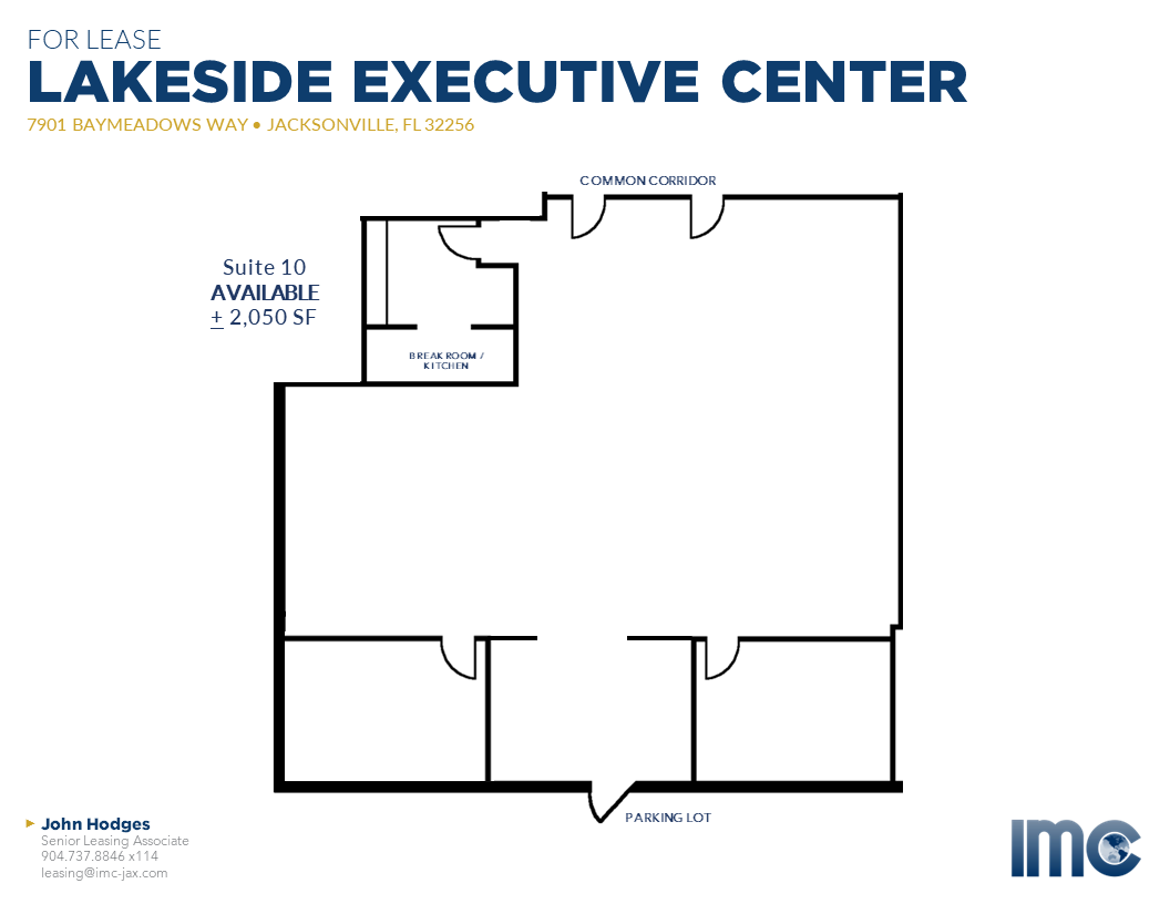 7901 Baymeadows Way, Jacksonville, FL for lease Floor Plan- Image 1 of 2