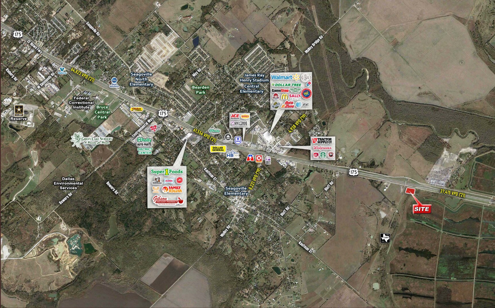 HWY 175 & FM 1389, Seagoville, TX 75159 Land for Sale