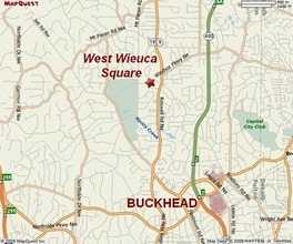 90 W Wieuca Rd NE, Atlanta, GA - AERIAL  map view