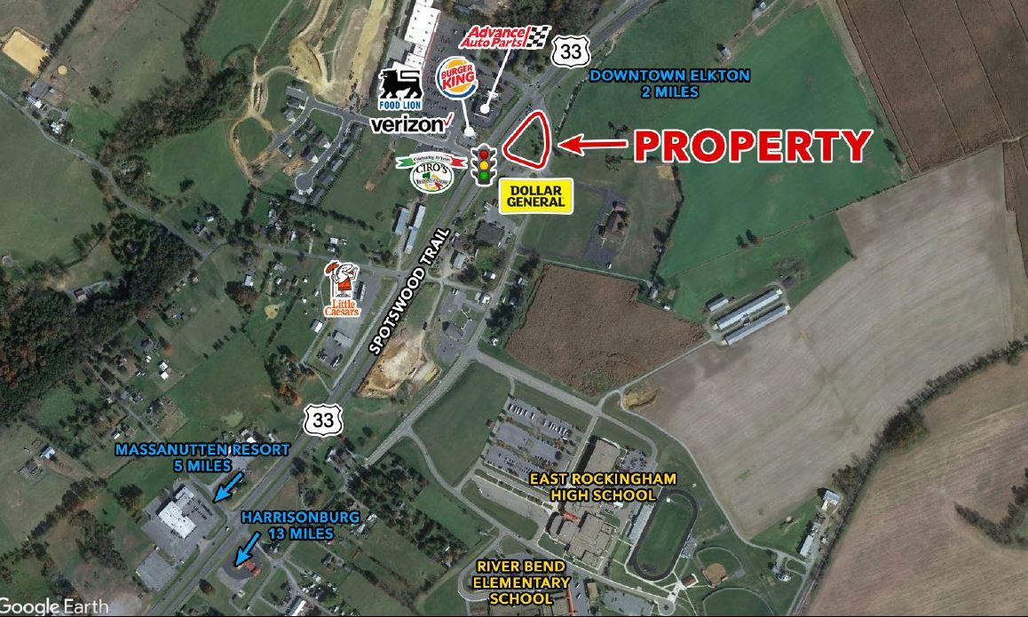 Route 33, Elkton, VA 22827 Best Commercial Parcel in Elkton Area