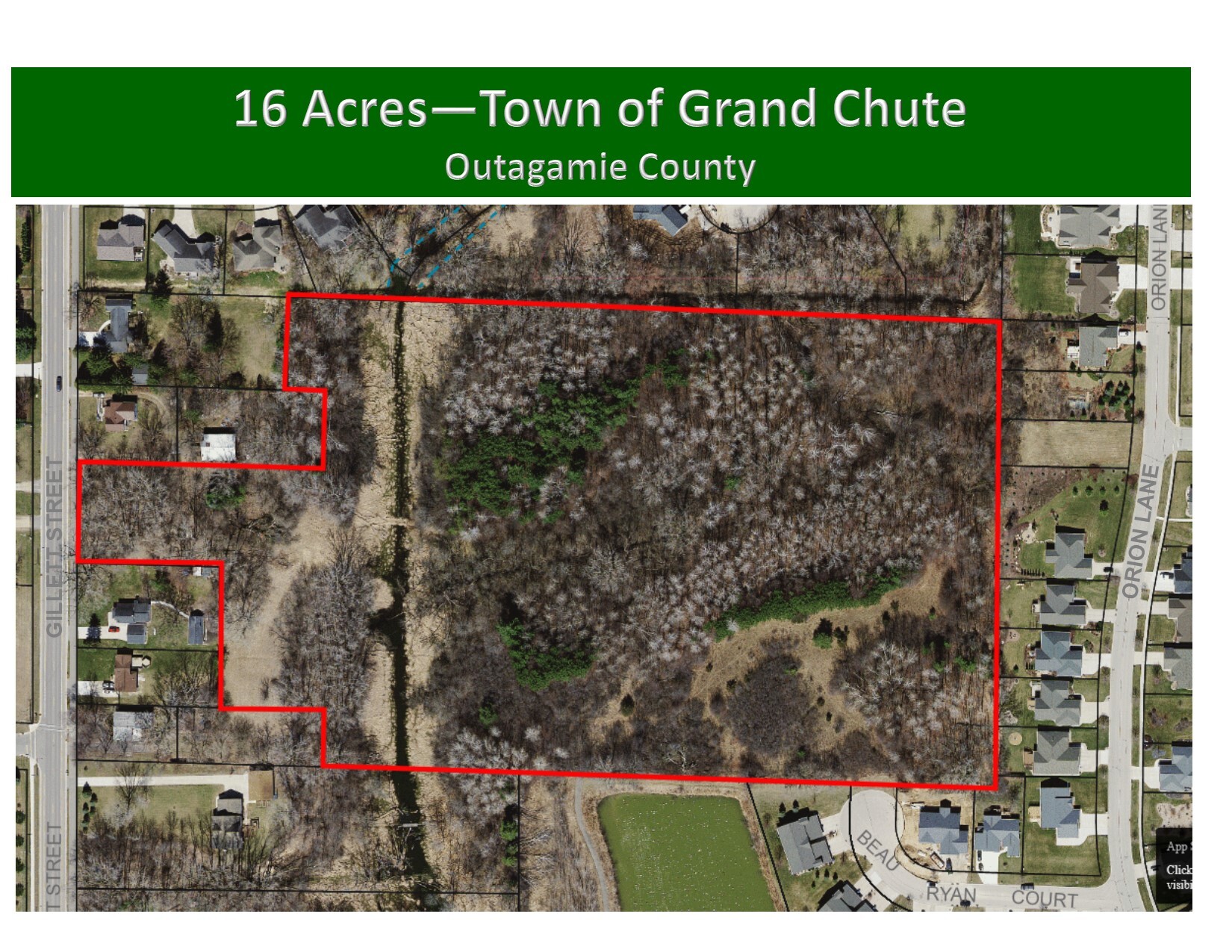 N Gillett, Grand Chute, WI for sale Aerial- Image 1 of 5