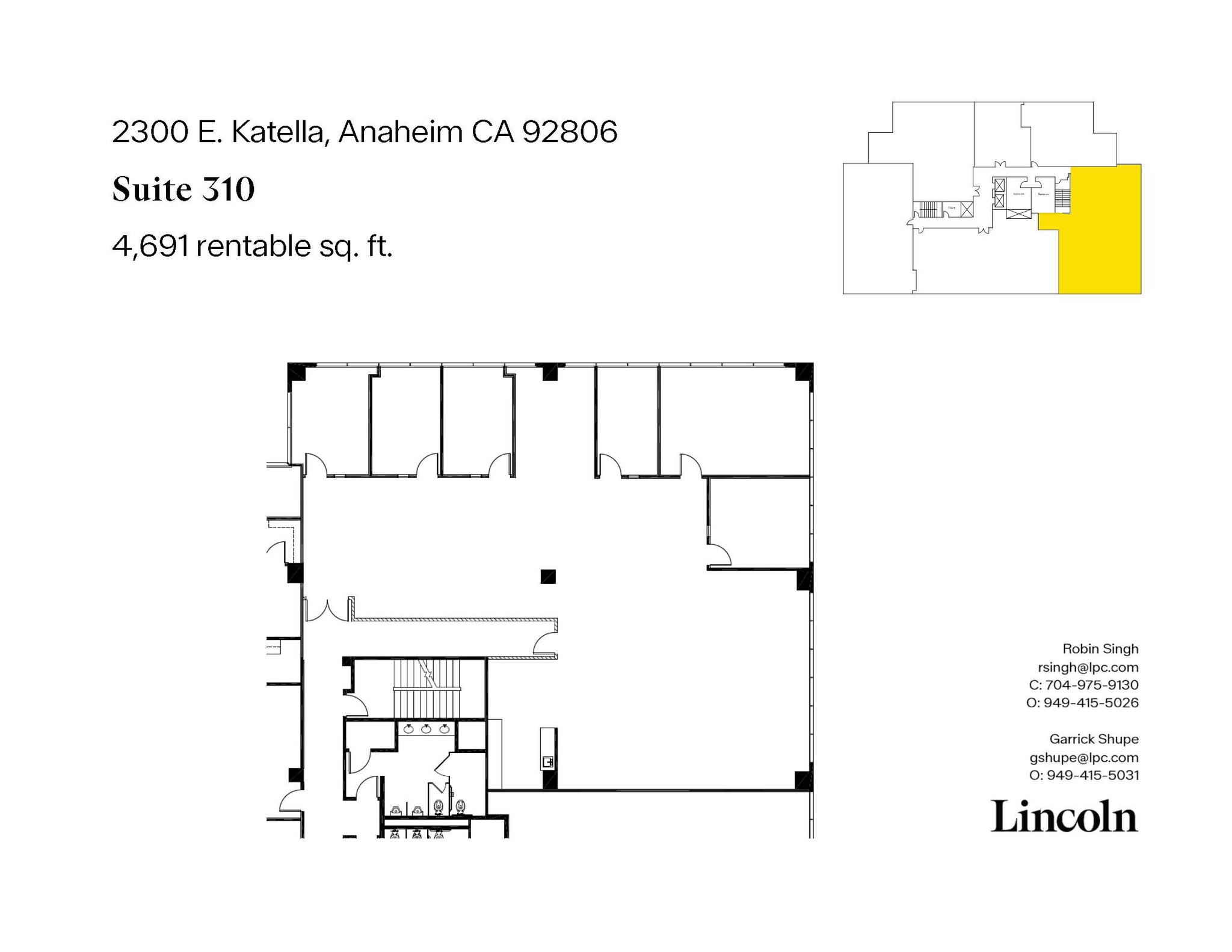 2300 E Katella Ave, Anaheim, CA for lease Floor Plan- Image 1 of 13