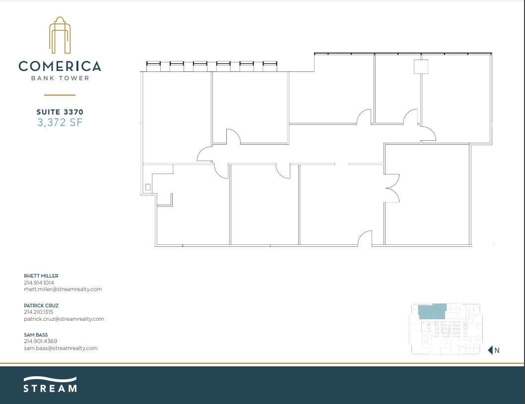 1717 Main St, Dallas, TX for lease Floor Plan- Image 1 of 2