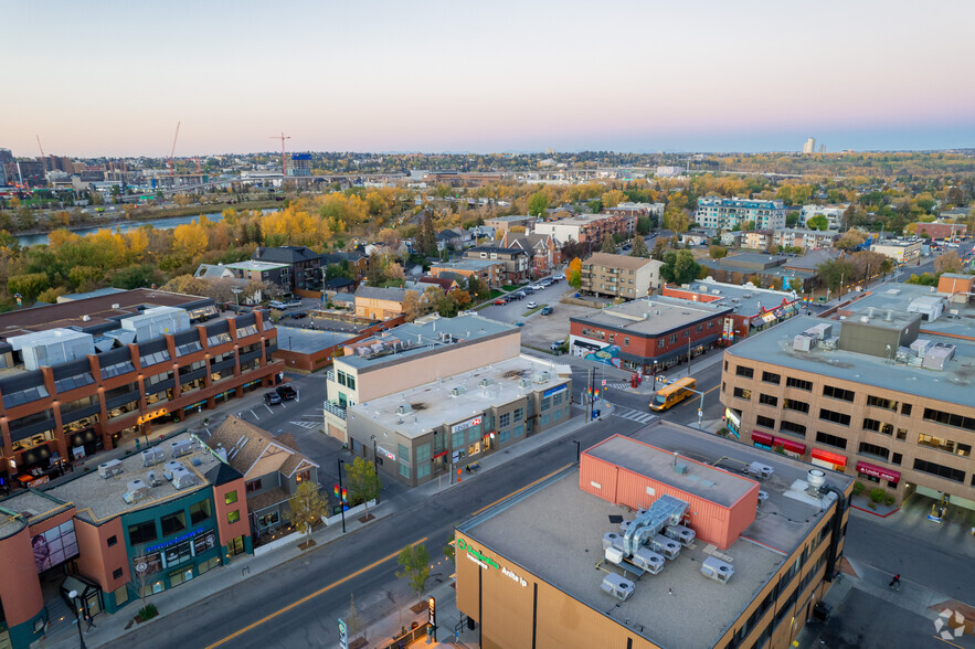 1217 Kensington Rd NW, Calgary, AB for lease - Aerial - Image 3 of 6