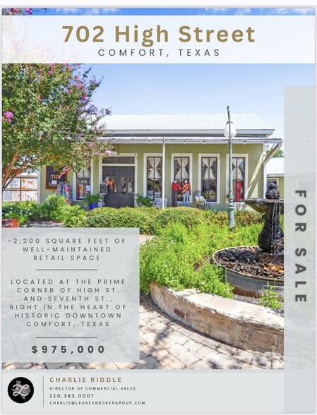 702 High St, Comfort, TX for sale - Building Photo - Image 1 of 13