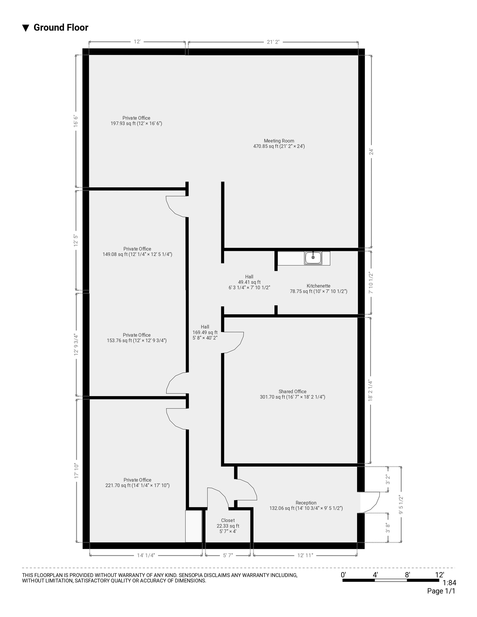 190 Congress Park Dr, Delray Beach, FL for lease Floor Plan- Image 1 of 1