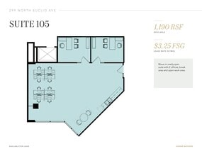 299 N Euclid Ave, Pasadena, CA for lease Floor Plan- Image 1 of 1