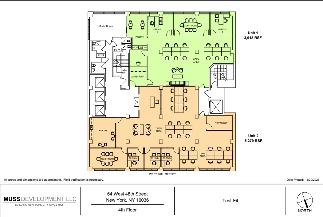 64 W 48th St, New York, NY for lease Floor Plan- Image 1 of 1