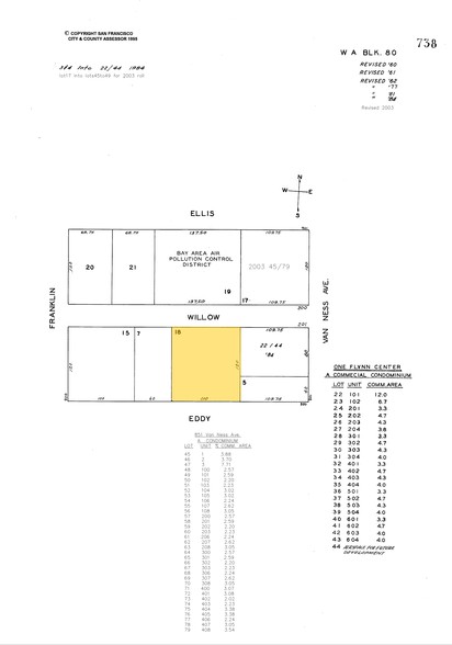 830 Eddy St, San Francisco, CA for sale - Plat Map - Image 1 of 1