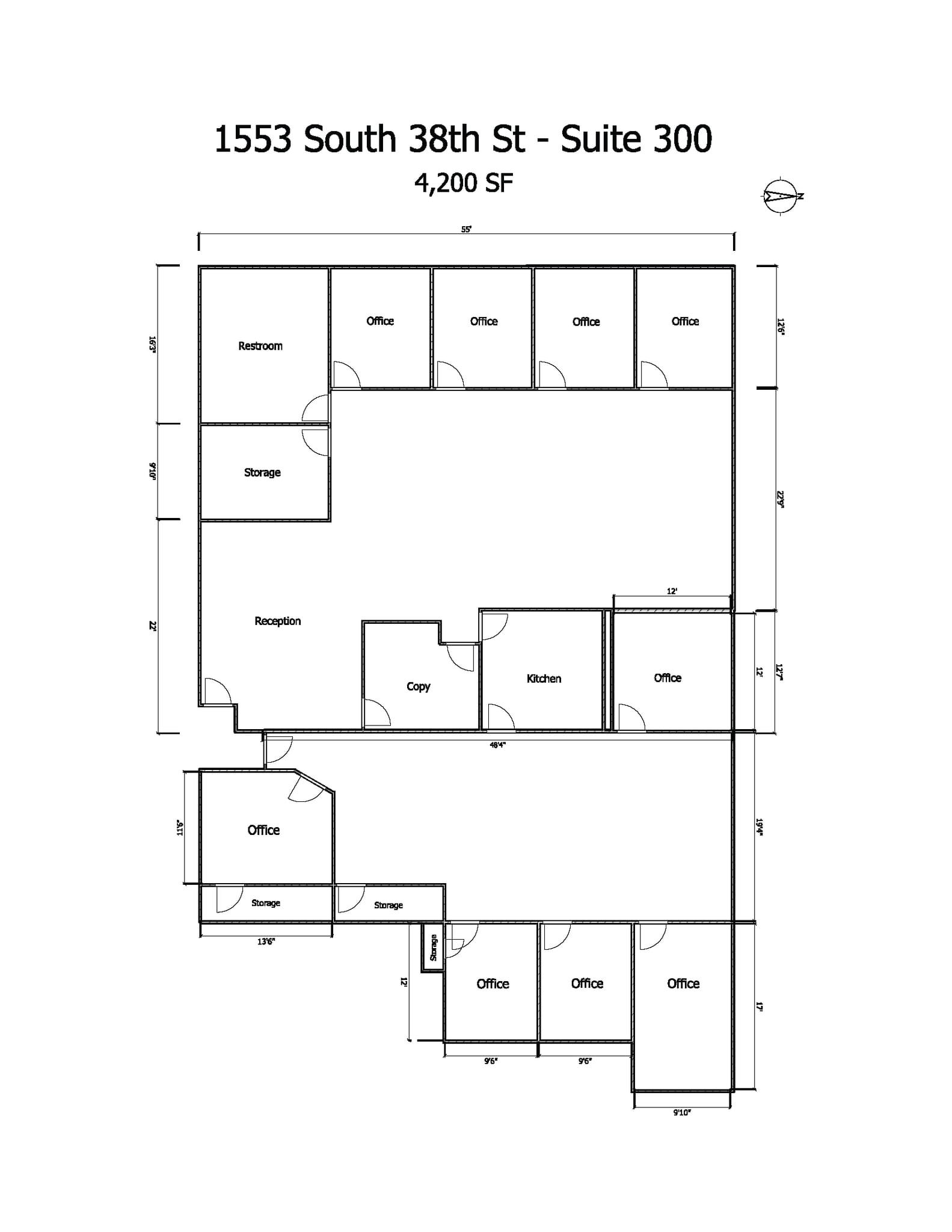 1549 S 38th St, Milwaukee, WI for lease Floor Plan- Image 1 of 1