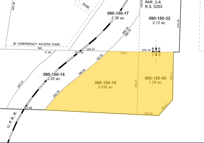 U S 395 N.  & Stead Blvd., Stead, NV for sale - Plat Map - Image 2 of 6