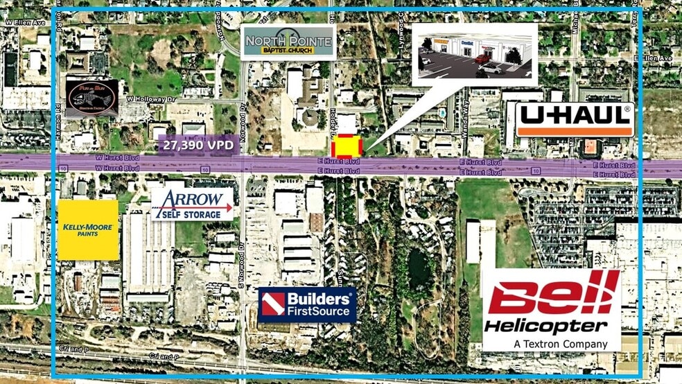 201 E Hurst Blvd, Hurst, TX for lease - Building Photo - Image 3 of 5