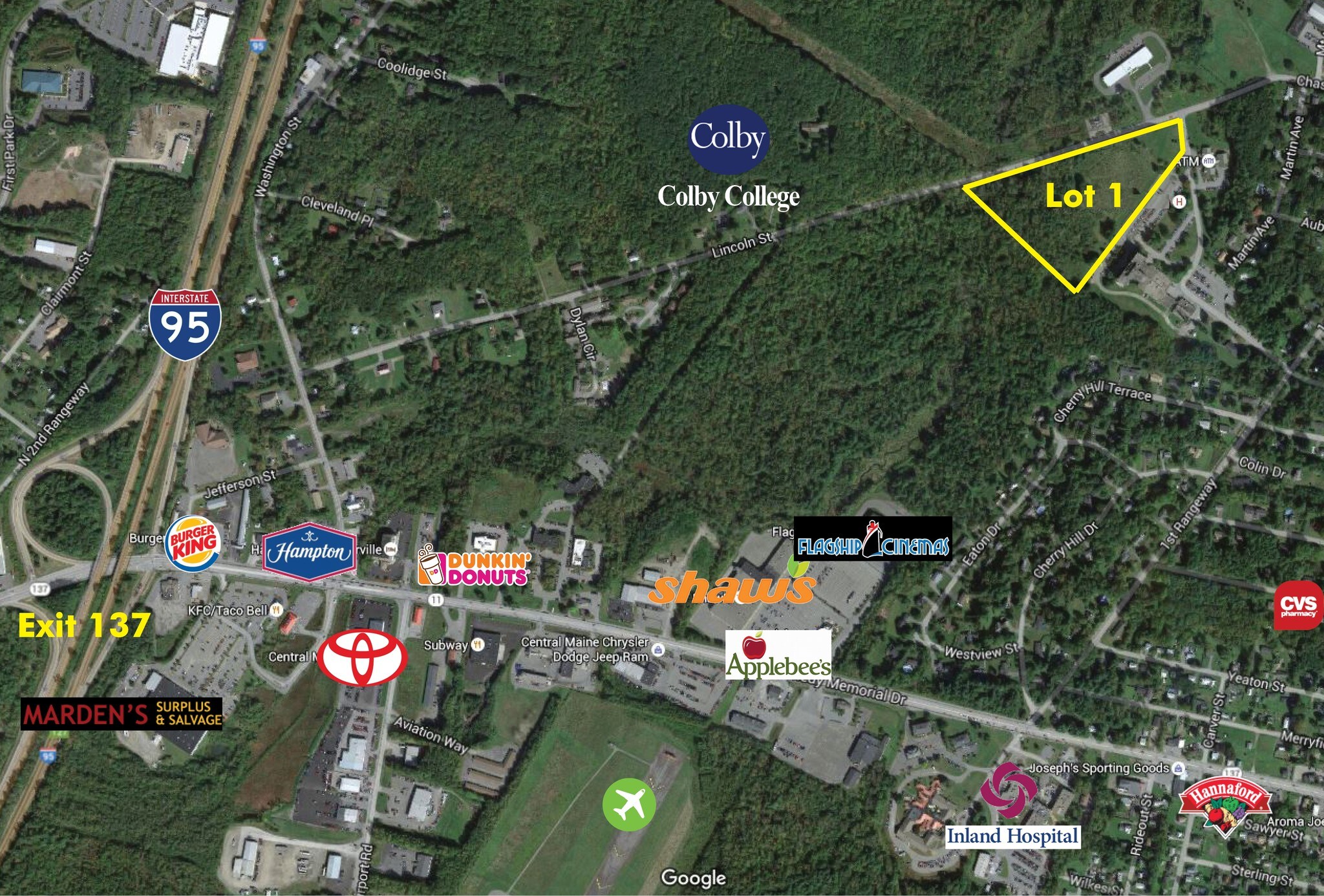 Corner Of Lincoln St And Chase Ave, Waterville, ME for sale Building Photo- Image 1 of 1