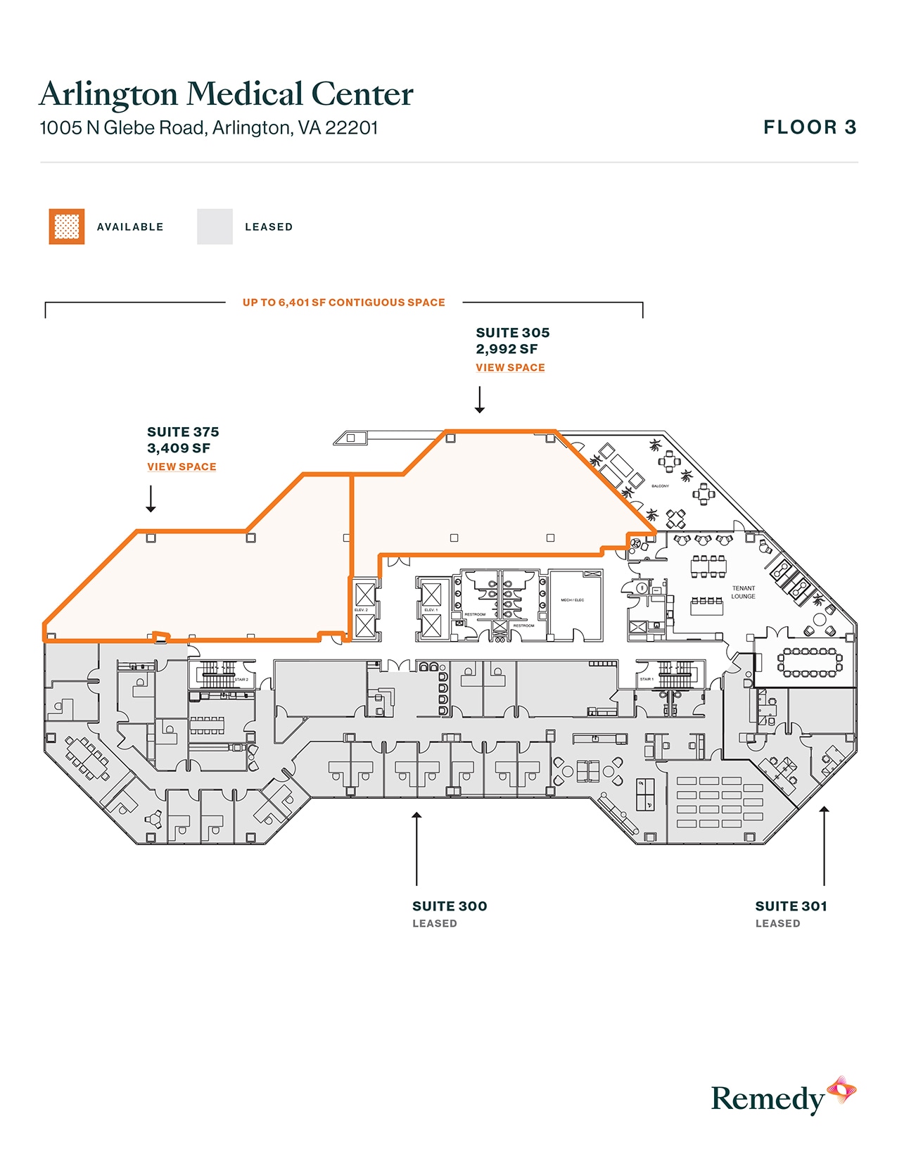 1005 N Glebe Rd, Arlington, VA for lease Floor Plan- Image 1 of 1