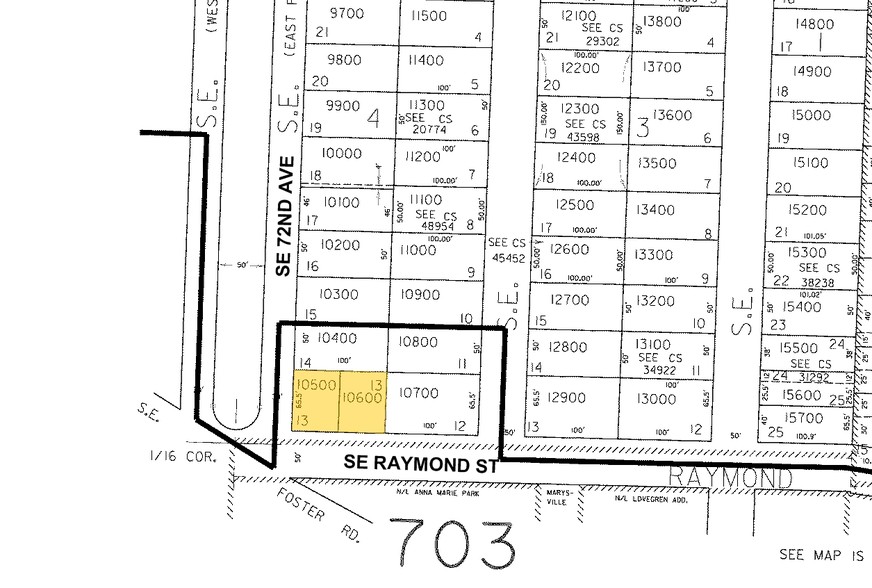 7203-7205 SE Raymond St, Portland, OR for sale - Plat Map - Image 2 of 25