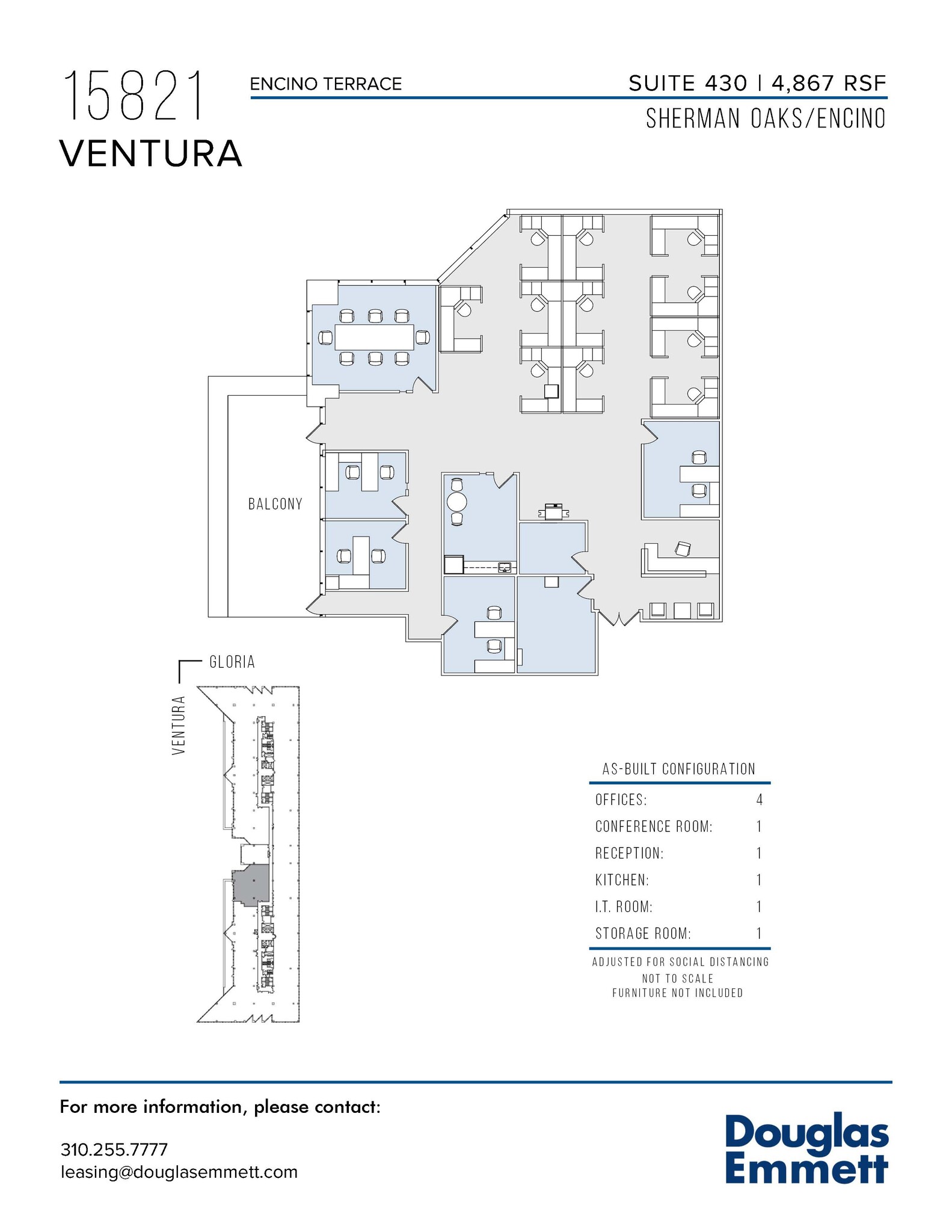 15821 Ventura Blvd, Encino, CA for lease Floor Plan- Image 1 of 1