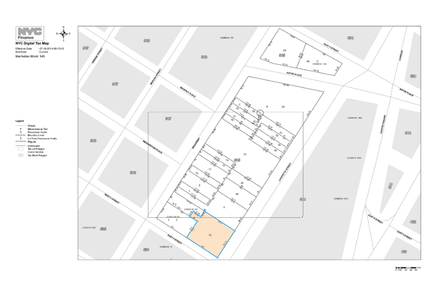 15 E 4th St, New York, NY for sale - Plat Map - Image 1 of 1