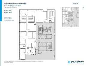 600 N Westshore Blvd, Tampa, FL for lease Floor Plan- Image 1 of 4