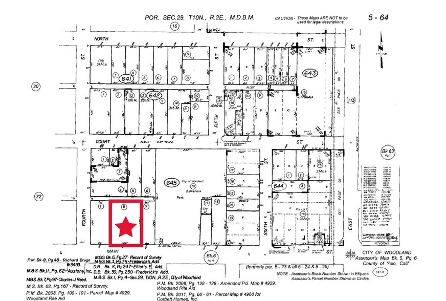 917 Main St, Woodland, CA for sale - Plat Map - Image 2 of 8