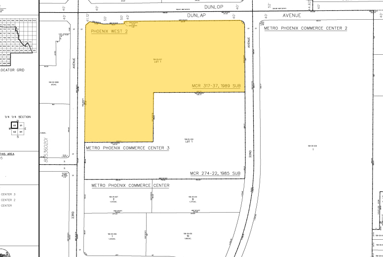 2233 W Dunlap Ave, Phoenix, AZ for sale - Plat Map - Image 1 of 1