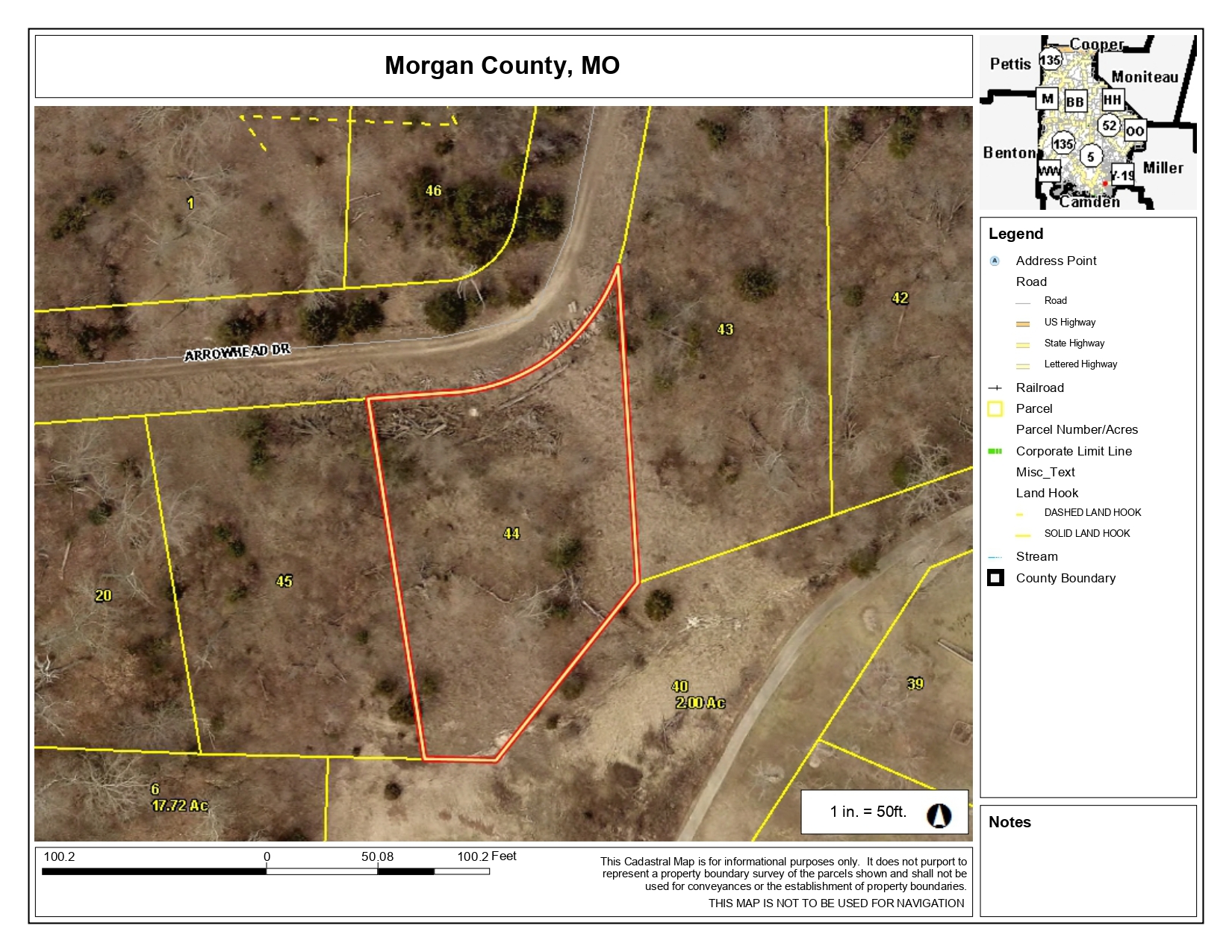 Lot 71 Indian Rock Estate, Gravois Mills, MO for sale Plat Map- Image 1 of 1