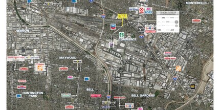 2135 Atlantic Blvd, Commerce, CA - aerial  map view