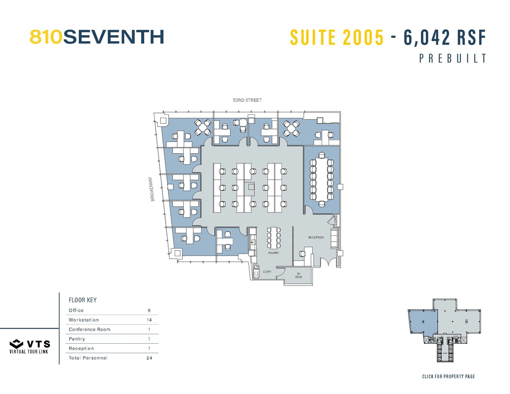 810 Seventh Ave, New York, NY for lease Floor Plan- Image 1 of 1
