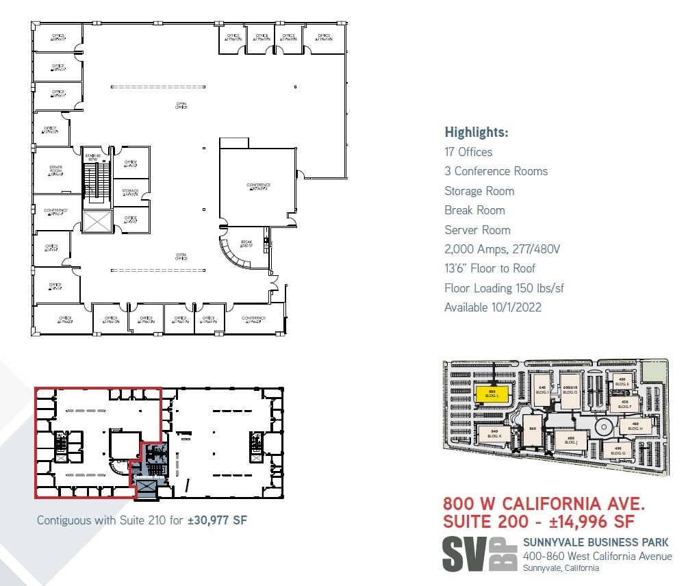 400 W California Ave, Sunnyvale, CA for lease Floor Plan- Image 1 of 1