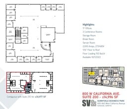 400 W California Ave, Sunnyvale, CA for lease Floor Plan- Image 1 of 1