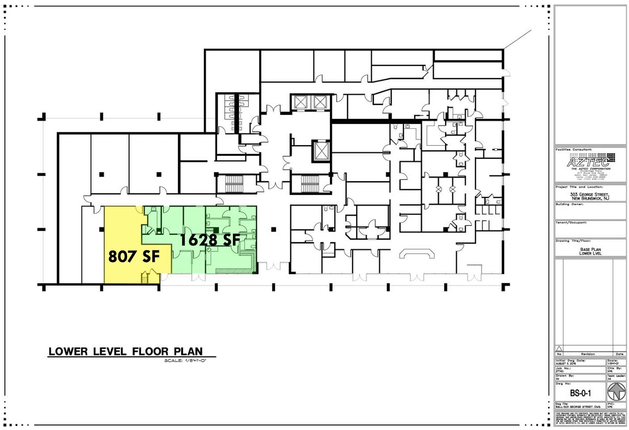 303 George St, New Brunswick, NJ for lease Floor Plan- Image 1 of 2