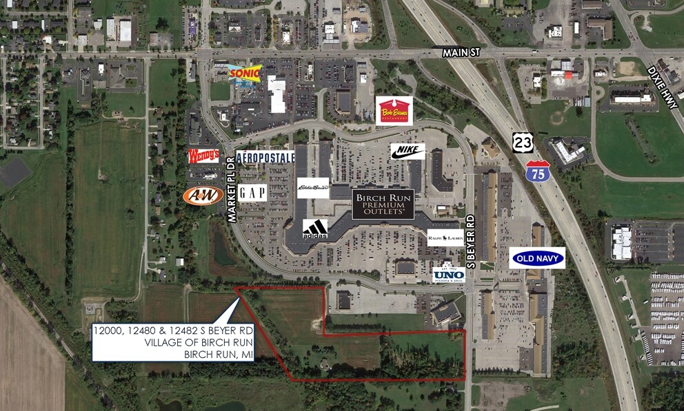 12000-12482 S Beyer, Birch Run, MI for sale Primary Photo- Image 1 of 1