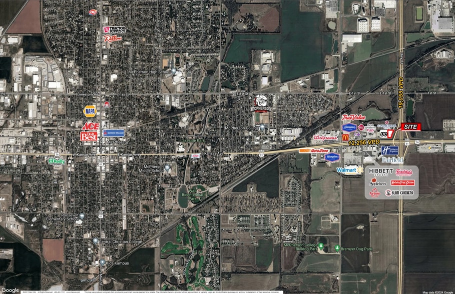 0 Kansas Ave, Mcpherson, KS for lease - Aerial - Image 3 of 4