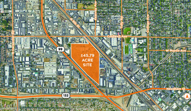 1200 Graphics Dr, Modesto, CA - aerial  map view