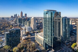 1075 Peachtree St NE, Atlanta, GA - aerial  map view