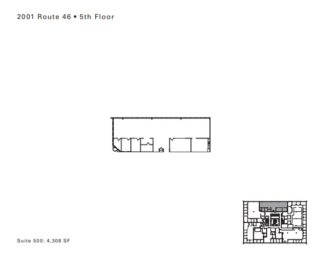 2001 Route 46, Parsippany, NJ for lease Floor Plan- Image 1 of 1