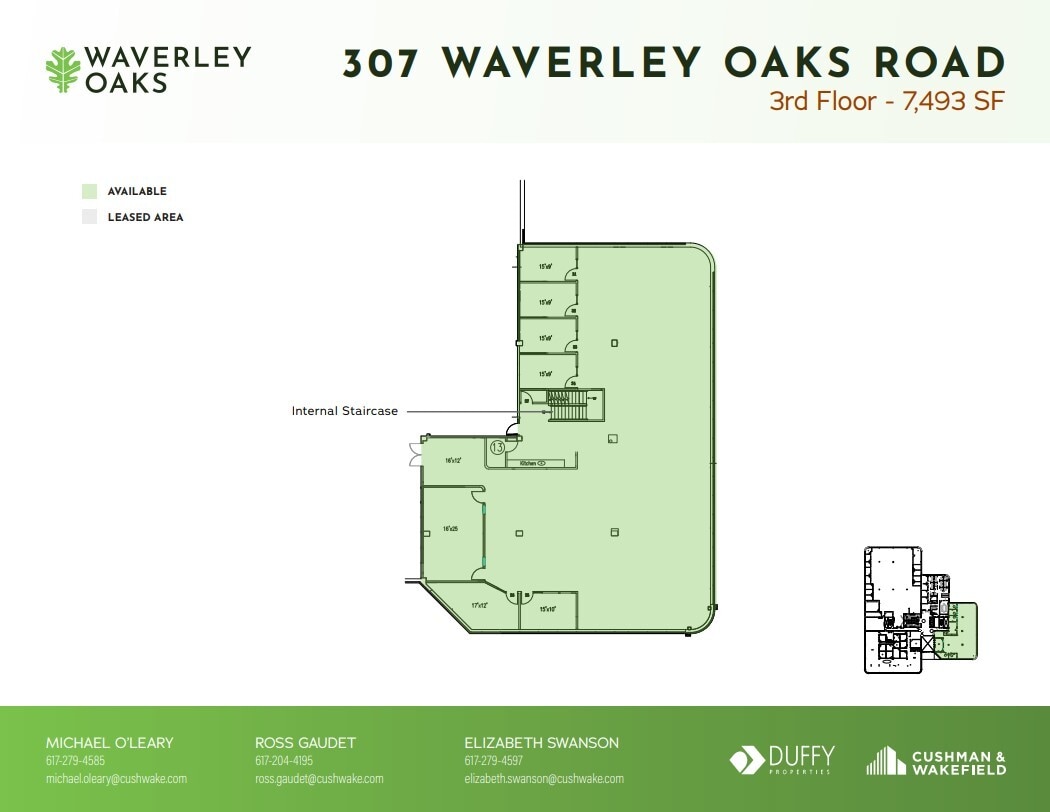 307 Waverley Oaks Rd, Waltham, MA for lease Floor Plan- Image 1 of 4