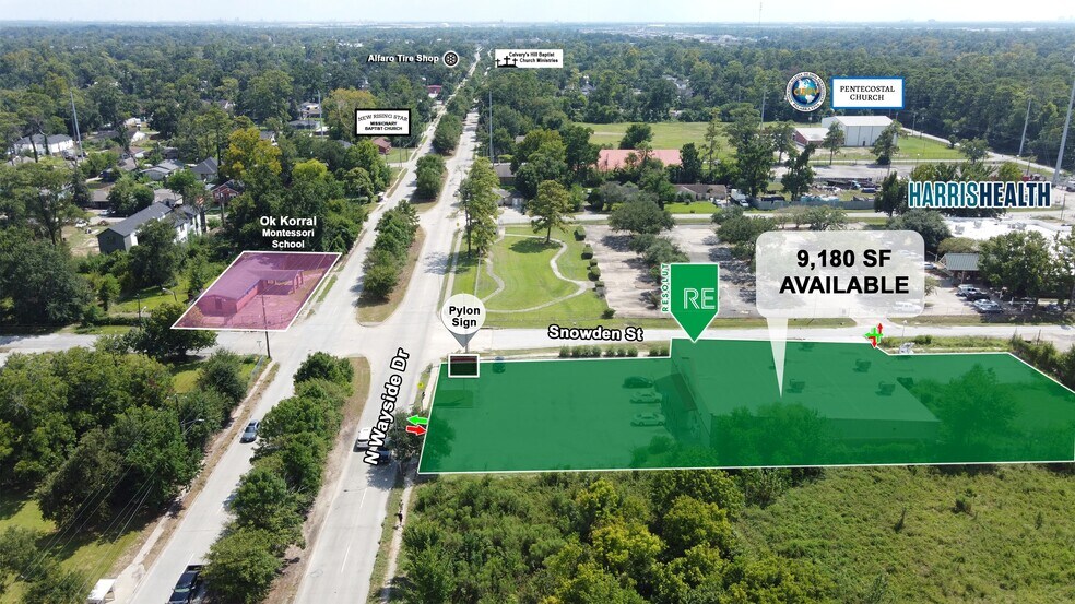 9201 N Wayside Dr, Houston, TX for sale - Aerial - Image 3 of 4