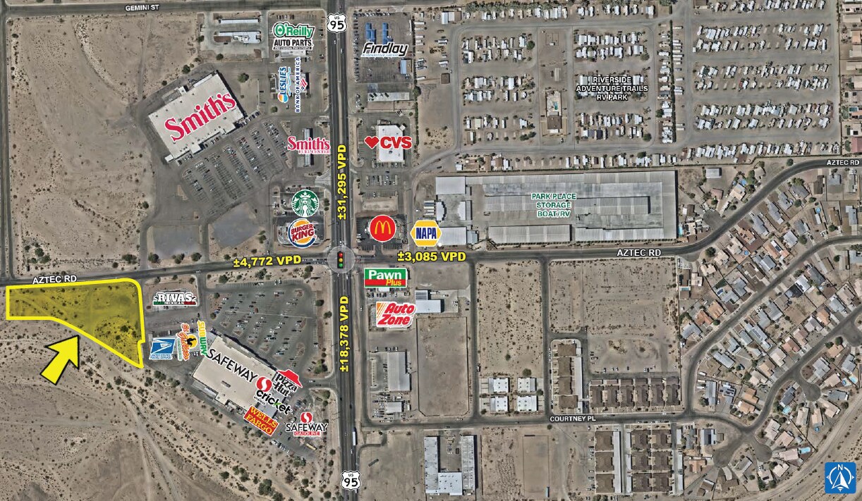 SWC Route 95 & Aztec Rd, Fort Mohave, AZ for sale Building Photo- Image 1 of 4