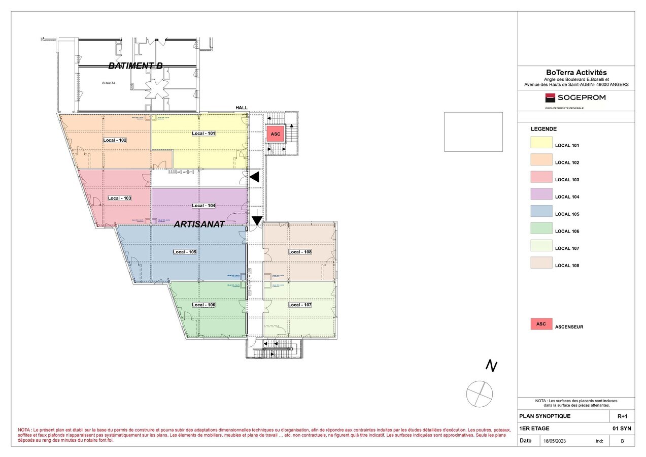 65 Rue Germaine Canonne, Angers, MEL 49100 - Unit 105 -  - Floor Plan - Image 1 of 5
