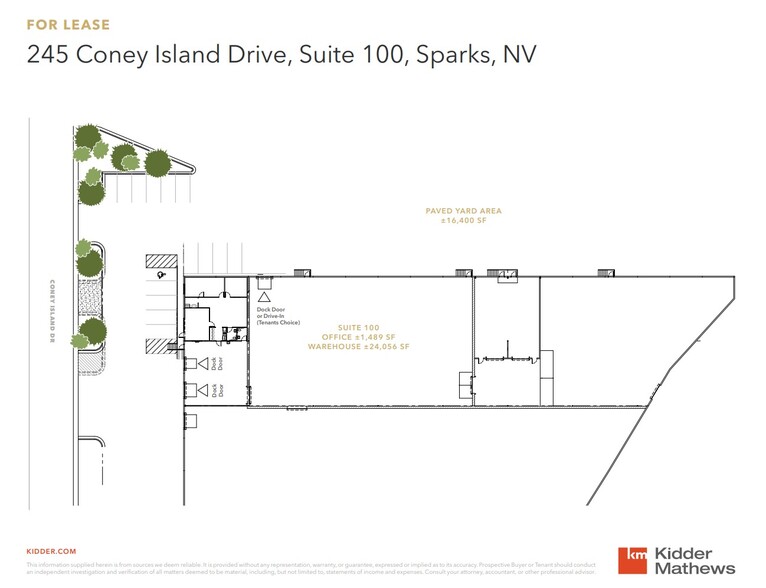 245 Coney Island Dr, Sparks, NV for lease - Floor Plan - Image 2 of 3