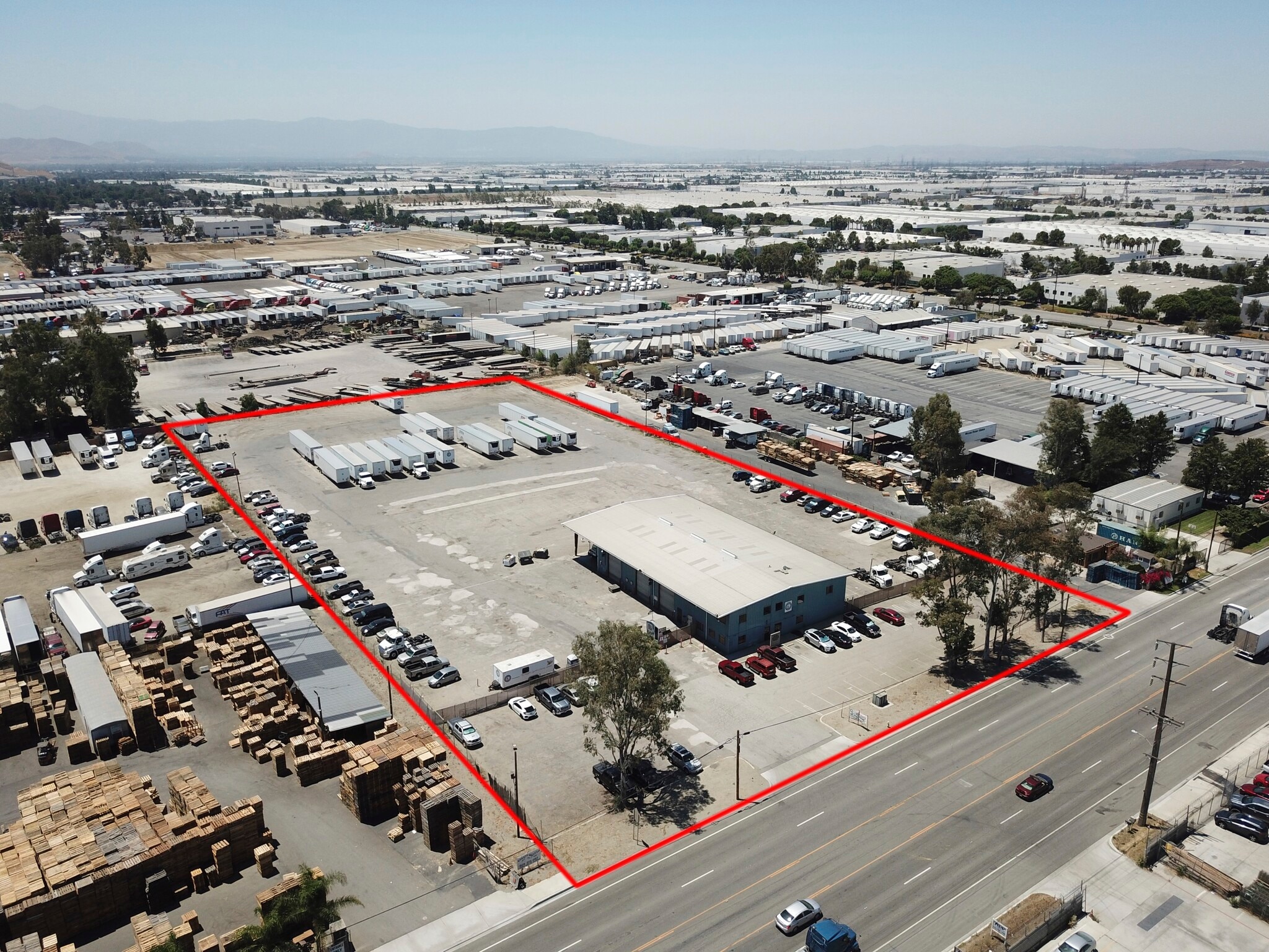 13831 Slover Ave, Fontana, CA for lease Aerial- Image 1 of 3