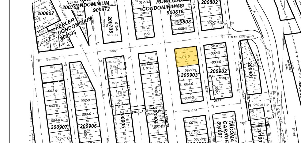 901-907 Pacific Ave, Tacoma, WA for lease - Plat Map - Image 2 of 5