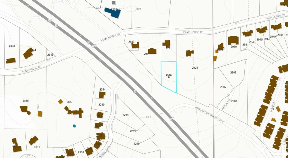 2910 Brookwood Green Trce, Mountain Brook, AL for sale - Plat Map - Image 2 of 2