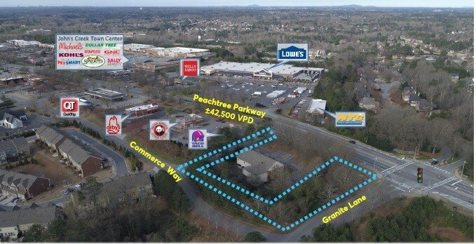 Peachtree Pkwy, Suwanee, GA for sale Aerial- Image 1 of 1